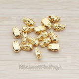 BD.929 // Realistic 3D Skull Metal Bead, 4 Pc