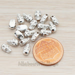 BD.929 // Realistic 3D Skull Metal Bead, 4 Pc