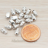 BD.929 // Realistic 3D Skull Metal Bead, 4 Pc