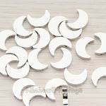 BD.939 // Sharpin Crescent Moon Metal Bead, 4 Pc