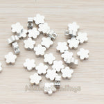 BD.942-01 // Small Cloud Flower Metal Bead, 6 Pc