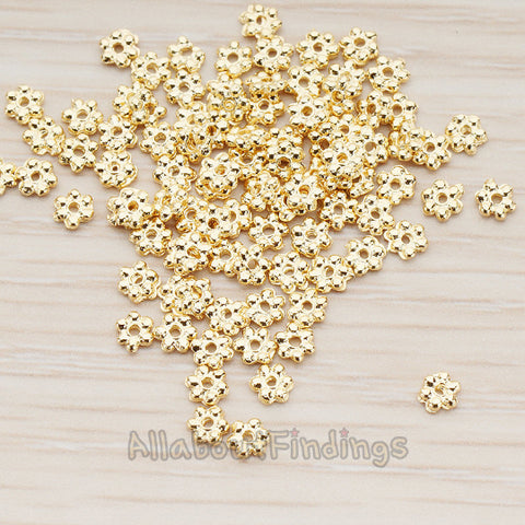 BD.953-01 // Mini Flower Metal Bead 3mm, 20 Pc