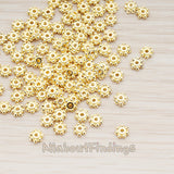 BD.953-02 // Mini Flower Metal Bead 4mm, 20 Pc