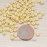 BD.953-02 // Mini Flower Metal Bead 4mm, 20 Pc