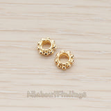 BD.954 // Dottend O Link Metal Bead 5mm, 10 Pc