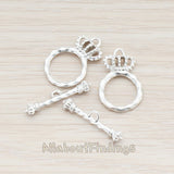 BA.156 // Crown Toggle and Bar Clasp, 2 Sets