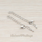 BA.168 // Lobster Clasp with Extension Chain, 8 sets