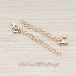 BA.168 // Lobster Clasp with Extension Chain, 8 sets