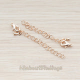 BA.168 // Lobster Clasp with Extension Chain, 8 sets