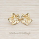 BA.174 // Bell Flower Bead Cap for Half Drilled Bead, 2 Pc