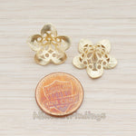 BA.174 // Bell Flower Bead Cap for Half Drilled Bead, 2 Pc