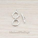 BA.208 // Double Round Textured link Toggle and Bar, 1Set