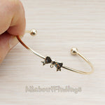 BA.214-02 // Mini Bow Bangle Bracelet Findings, 1 Pc