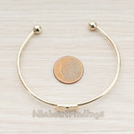 BA.214-02 // Mini Bow Bangle Bracelet Findings, 1 Pc