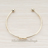 BA.214-02 // Mini Bow Bangle Bracelet Findings, 1 Pc