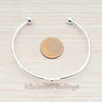 BA.214-02 // Mini Bow Bangle Bracelet Findings, 1 Pc