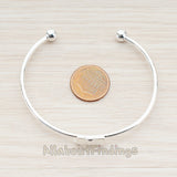 BA.214-02 // Mini Bow Bangle Bracelet Findings, 1 Pc