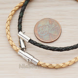 BSC.235 // Magnetic Cord Tube Turn and Click Clasp Bracelet Bracelet Findings, 1set