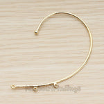 BSC.247 // Long Curved Ear Cuff Findings, 1 Pc