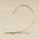 BSC.247 // Long Curved Ear Cuff Findings, 1 Pc