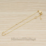 BSC.248 // Pre-Made Bracelet Chain Findings, 1 Pc