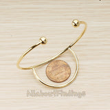 BA.282 // Simple Half Circle Bangle, 1 Pc