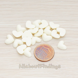 CB.0015 // Tiny Heart Flat Back Cabochon, 10 Pc