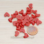 CB.0015 // Tiny Heart Flat Back Cabochon, 10 Pc