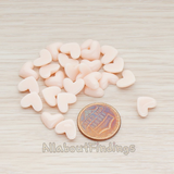 CB.0015 // Tiny Heart Flat Back Cabochon, 10 Pc