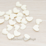 CB.0020- // Skinny Heart Flat Back Cabochon, 10 Pc