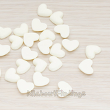 CB.0020- // Skinny Heart Flat Back Cabochon, 10 Pc