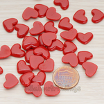 CB.0020- // Skinny Heart Flat Back Cabochon, 10 Pc