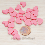 CB.0020- // Skinny Heart Flat Back Cabochon, 10 Pc