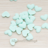 CB.0020- // Skinny Heart Flat Back Cabochon, 10 Pc