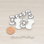 CB.008 // Lined Ribbon Flat Back Cabochon, 10 Pc