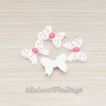 CB.012 // Polka Ribbon Flat Back Cabochon, 10 Pc