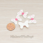 CB.012 // Polka Ribbon Flat Back Cabochon, 10 Pc