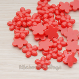 CB.206 // Bubble Flower Flat Back Cabochon, 4 Pc