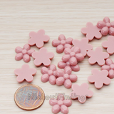 CB.206 // Bubble Flower Flat Back Cabochon, 4 Pc