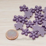 CB.206 // Bubble Flower Flat Back Cabochon, 4 Pc