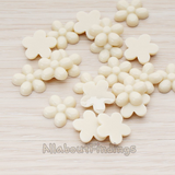 CB.206 // Bubble Flower Flat Back Cabochon, 4 Pc