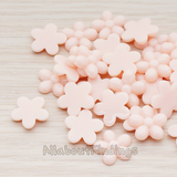 CB.206 // Bubble Flower Flat Back Cabochon, 4 Pc