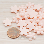 CB.206 // Bubble Flower Flat Back Cabochon, 4 Pc