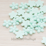 CB.206 // Bubble Flower Flat Back Cabochon, 4 Pc