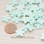 CB.206 // Bubble Flower Flat Back Cabochon, 4 Pc