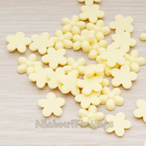 CB.206 // Bubble Flower Flat Back Cabochon, 4 Pc