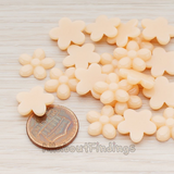 CB.206 // Bubble Flower Flat Back Cabochon, 4 Pc