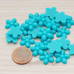 CB.206 // Bubble Flower Flat Back Cabochon, 4 Pc