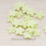 CB.206 // Bubble Flower Flat Back Cabochon, 4 Pc