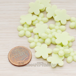 CB.206 // Bubble Flower Flat Back Cabochon, 4 Pc